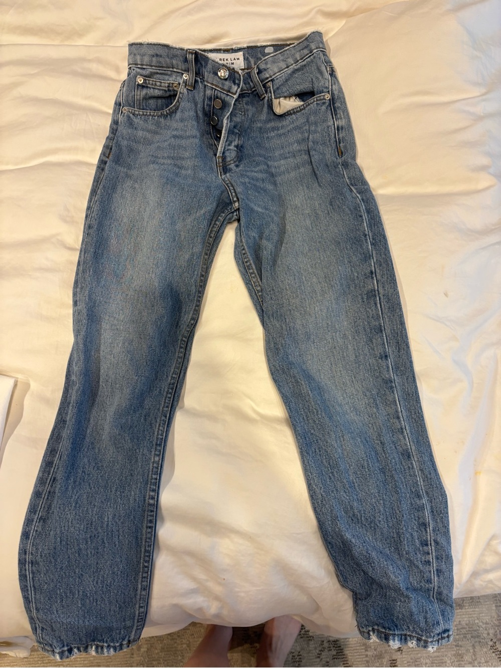 Derek Lam Lou Jeans in Light Blue Wash 27
